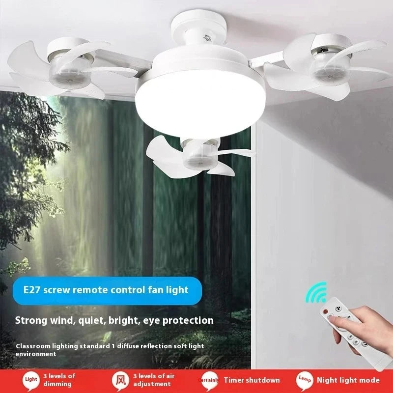 Silent Multi-Head Drone Fan Light