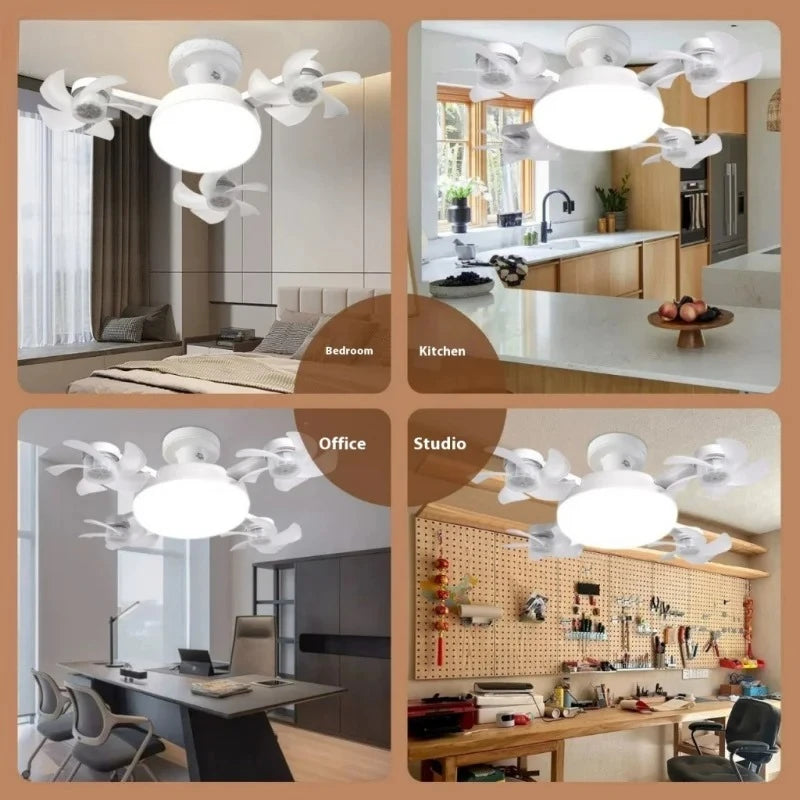 Silent Multi-Head Drone Fan Light