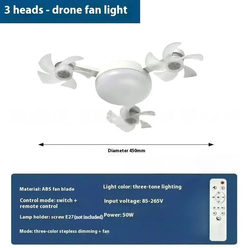 AeroGlow LED Drone Ceiling Fan Light